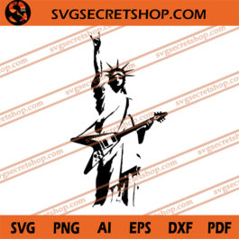 Statue Of Liberty Guitar Rock SVG
