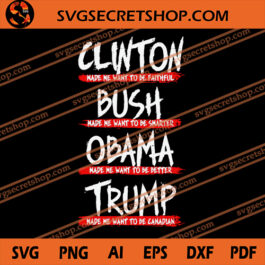 Trump Make Me want To Be Canadian SVG