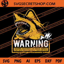 Warning Maneater SVG, Animal SVG, Shark SVG