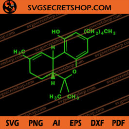 Cannabis Molecules SVG, Cannabis SVG, Molecules SVG, Weed SVG