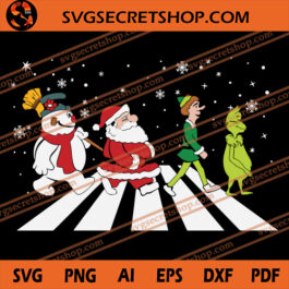 Christmas Road SVG, Christmas SVG, Santa Claus SVG