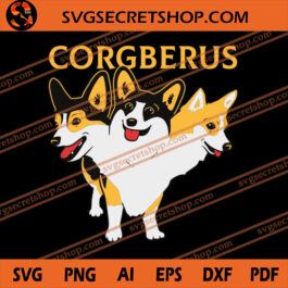 Corgberus SVG, Dog SVG, Animal SVG, Cerberus SVG