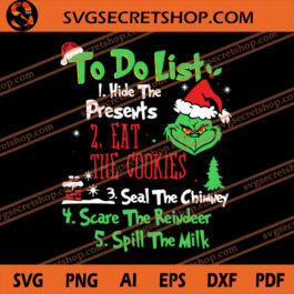 Grinch To Do List SVG