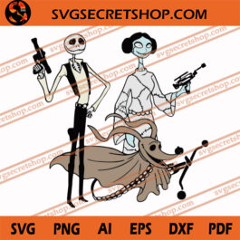 Jack And Sally Cosplay Star Wars SVG, Halloween SVG, Star Wars SVG