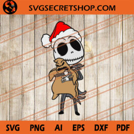 Jack Baby Holding Oogie Boogie Baby Christmas SVG, Christmas SVG