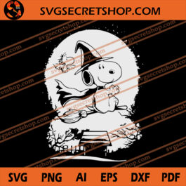 Snoopy Witch Halloween SVG, Halloween SVG, Snoopy SVG