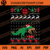 T-Rex Christmas SVG