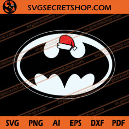 Christmas Batman Logo SVG, Batman SVG, Christmas SVG