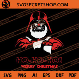 Darth Vader Ho Ho Ho Merry Christmas SVG, Christmas SVG, Star Wars SVG