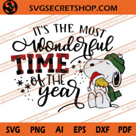 It's The Most Wonderful Time Of The Year Snoopy SVG