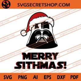 Merry Sithmas SVG, Christmas SVG, Darth Vader SVG