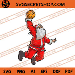 Santa Claus Basketball SVG, Christmas SVG, Basketball SVG