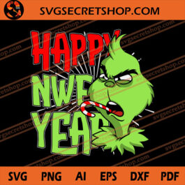 Grinch Happy New Year SVG