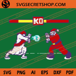 Street Fight Jesus Vs Santa SVG
