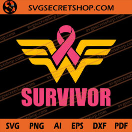 Wonder Woman Cancer SVG, Wonder Woman SVG, Cancer SVG, Wonder Woman Logo SVG