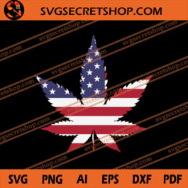 American Flag Weed SVG, American Flag SVG, Weed SVG