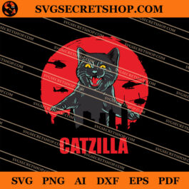 Catzilla SVG, Cat SVG, Animal SVG, Godzilla SVG