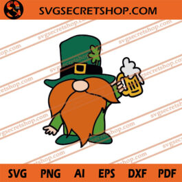 Gnome Beer Patricks Day SVG, Patricks Day SVG, Gnome SVG