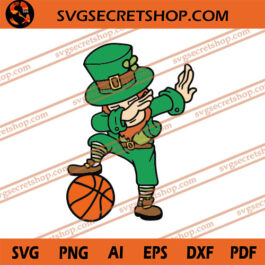 Leprecchaun Dab Basketball SVG, Basketball SVG, Leprecchaun SVG