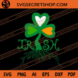 My Irish Heritage Roots SVG, Irish Shamrock Tree SVG