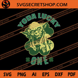 Yoda Lucky One Patricks Day SVG