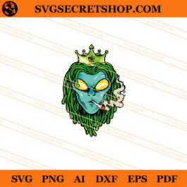 Alien King Weed SVG, Alien King SVG, Weed SVG, Alien SVG