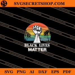 Black Lives Matter Sunset SVG