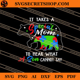 Bear Autism SVG