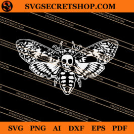 Death's Head Moth SVG, Moths SVG, Acherontia SVG
