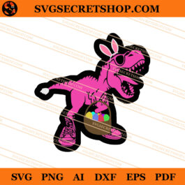Easter Bunny Dinosaur SVG, Easter SVG, Dinosaur SVG