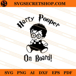 Harry Pooper On Board SVG, Baby Harry Potter SVG