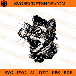 Punk Cat SVG, Cat SVG, Funny Animal SVG