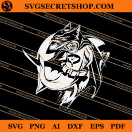 Shark Knight SVG, Shark SVG, Funny Animal SVG, Dark Kinght SVG