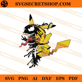 Pikachu Venom SVG, Pikachu SVG, Venom SVG, Cartoon SVG