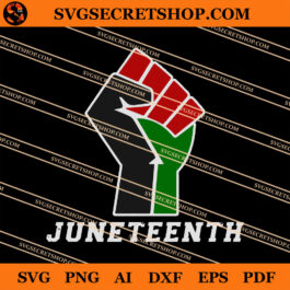 Black Power Juneteenth SVG