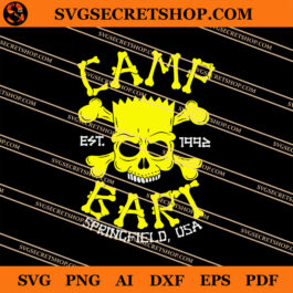 Camp Bart Springfield USA SVG, Springfield SVG, Simpsons SVG