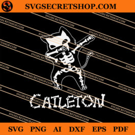 Catleton SVG, Cat SVG, Skull SVG, Cat Skeleton SVG