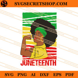 Juneteenth African American Woman SVG