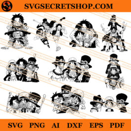 Luffy Ace Sabo Bundle SVG