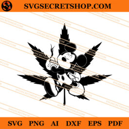 Mickey Weed SVG, Weed SVG, Mickey Mouse SVG, Disney SVG
