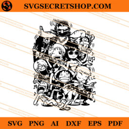 Straw Hat Pirate SVG, One Piece SVG, Anime SVG