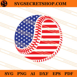 4th Of July Baseball SVG, Baseball SVG, 4th Of July SVG