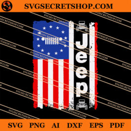 4th Of July Jeep American Flag SVG, 4th Of July SVG