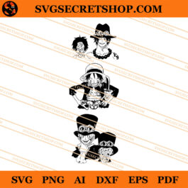 Ace Luffy Sabo SVG, Ace Luffy SVG, Sabo SVG, One Piece SVG