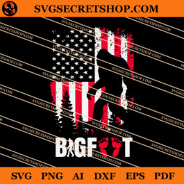 Bigfoot American SVG, Bigfoot SVG, 4th Of July SVG