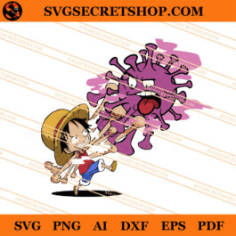 Luffy Fights Corona SVG