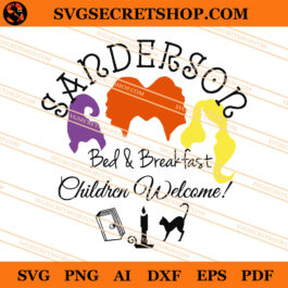 Sanderson Bed And Breakfast Children Welcome SVG