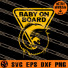 Alien Larvae Baby On Board SVG