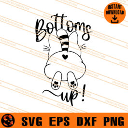 Cat Bottoms Up SVG, Cat SVG, Animal SVG, Funny Cat SVG