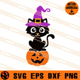 Cat Halloween SVG, Cat SVG, Animal SVG, Halloween SVG